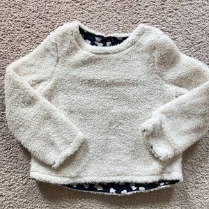 Gap toddler girls sherpa-lined sweatshirt-5yrs
